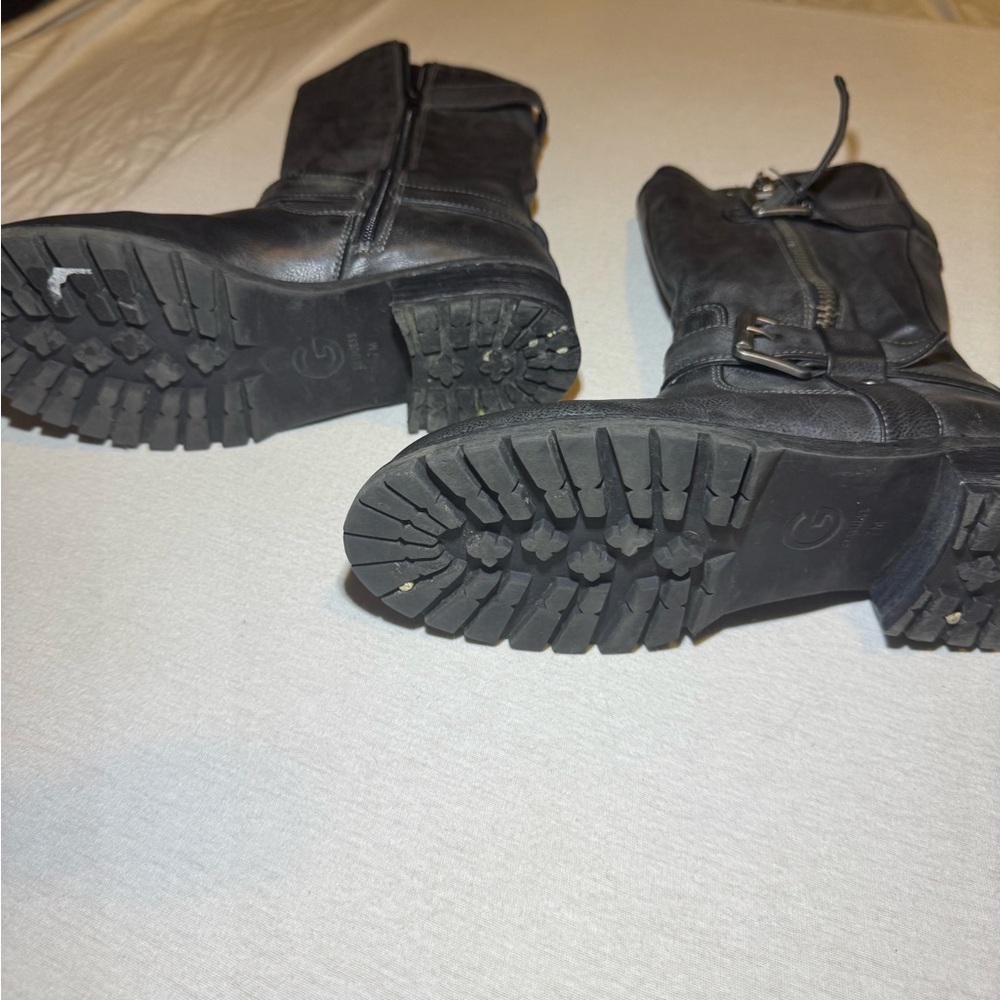 Guess Black Boots with Embossed G Logo - Picture 3 of 4